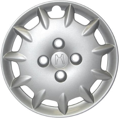 Honda Accord 2001-2002, Plastic 11 Slot, Single Hubcap or Wheel Cover For 15 Inch Steel Wheels. Hollander Part Number H55054.