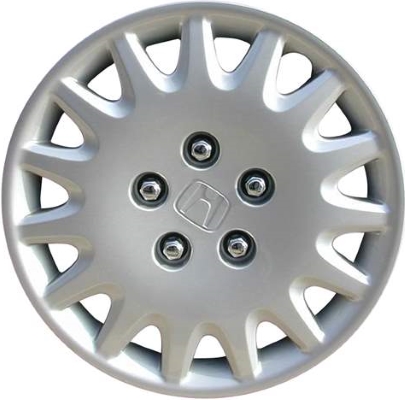 Honda Accord 2003-2007, Plastic 15 Slot, Single Hubcap or Wheel Cover For 15 Inch Steel Wheels. Hollander Part Number H55059.