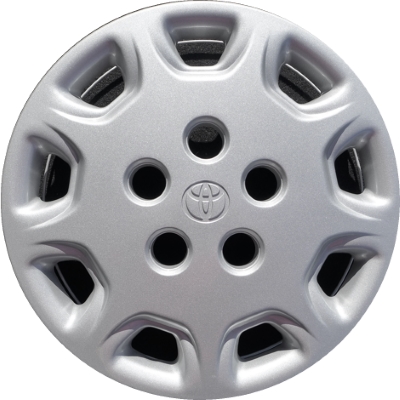 Toyota Camry 1995-1996, Plastic 9 Slot, Single Hubcap or Wheel Cover For 14 Inch Steel Wheels. Hollander Part Number H61083.