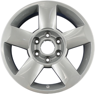 Nissan Armada 2004-2007, Titan 2004-2010 powder coat silver or charcoal 18x8 aluminum wheels or rims. Hollander part number 62438U, OEM part number 403007S410, 40300ZC000.