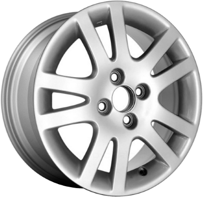 Honda Civic 2001-2003 powder coat silver 15x6 aluminum wheels or rims. Hollander part number ALY63846, OEM part number 42700S6DG01, 42700S6AE01,42700SP5C01.