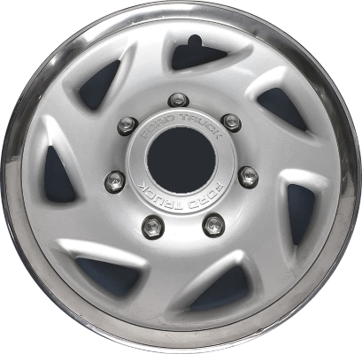 Ford Excursion 2000-2005, Ford F-250 1999-2005, Ford F-350 SRW 1999-2005, Plastic 7 Spoke, Single Hubcap or Wheel Cover For 16 Inch Steel Wheels. Hollander Part Number H7020.