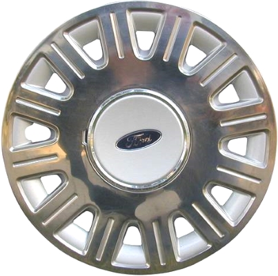Ford Crown Victoria 2003-2005, Plastic 12 Slot, Single Hubcap or Wheel Cover For 16 Inch Steel Wheels. Hollander Part Number H7036.