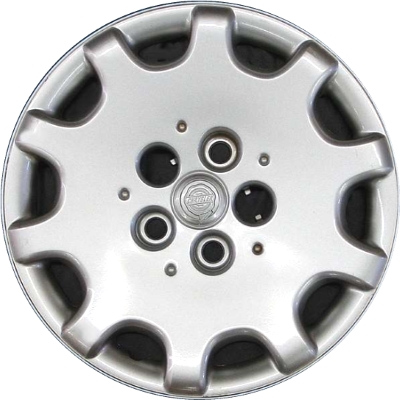 Chrysler Town & Country 2003-2004 Chrysler Voyager 2001-2003, Plastic 10 Slot, Single Hubcap or Wheel Cover For 15 Inch Steel Wheels. Hollander Part Number H8002A.