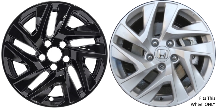 Honda CR-V 2015-2016 Black, 5 Y-Spoke, Plastic Hubcaps, Wheel Covers, Wheel Skins, Imposters. ONLY Fits 17 Inch Alloy Wheel Pictured. Part Number IMP-7645GB.