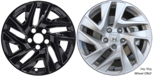 IMP-7645GB Honda CR-V Black Wheel Skins (Hubcaps/Wheelcovers) 17 Inch Set