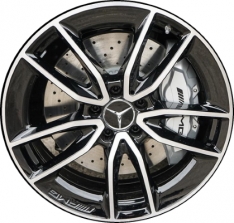 ALYMU037 Mercedes-Benz CLA35 Wheel/Rim Black Machined #11840104007X23