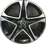 ALY85757 Mercedes-Benz GLE350, GLE450 Wheel/Rim Black Machined #16740123007X23