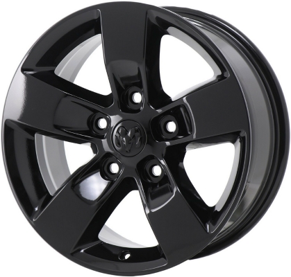 Dodge Ram 1500 2013-2019, Ram 1500 Classic 2019-2024 powder coat black 17x7 aluminum wheels or rims. Hollander part number 2448U45, OEM part number Not Yet Known.