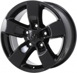 ALY2448U45 Dodge Ram 1500 Wheel/Rim Gloss Black Painted #1UB12GSAAB