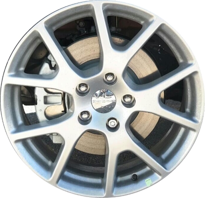 Dodge Journey 2011-2019 powder coat satin carbon 19x7 aluminum wheels or rims. Hollander part number ALY2500U15, OEM part number Not Yet Known.