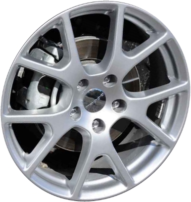Dodge Journey 2011-2019 powder coat tech silver 19x7 aluminum wheels or rims. Hollander part number ALY2500U20, OEM part number Not Yet Known.