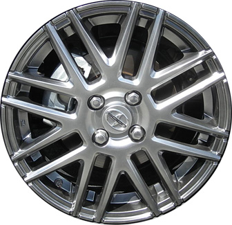 Scion iQ 2011-2015 powder coat smoked hyper 16x5 aluminum wheels or rims. Hollander part number ALY69594U79, OEM part number PT90774100.