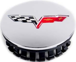 C5462 Chevrolet Corvette OEM Chrome Center Cap #9597834