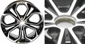 ALY3926A45.BPERF Ford Taurus SHO Wheel/Rim Black Machined #DG1Z1007L