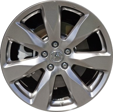 Acura MDX 2014-2016 powder coat silver 19x8 aluminum wheels or rims. Hollander part number ALY71819HH, OEM part number 42700TZ5A21.