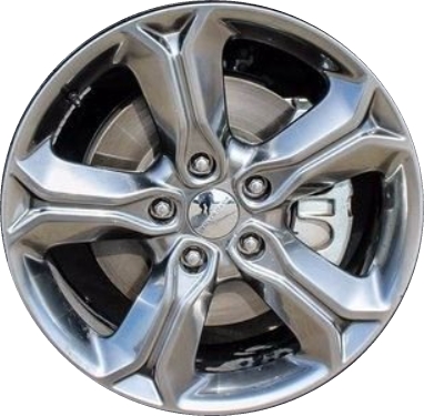 Dodge Journey 2015-2020 powder coat smoked or black hyper 19x7 aluminum wheels or rims. Hollander part number ALY2519UHH, OEM part number 5PS08JXYAA, 5PS08JXYAB, 5PS08RNWAB.