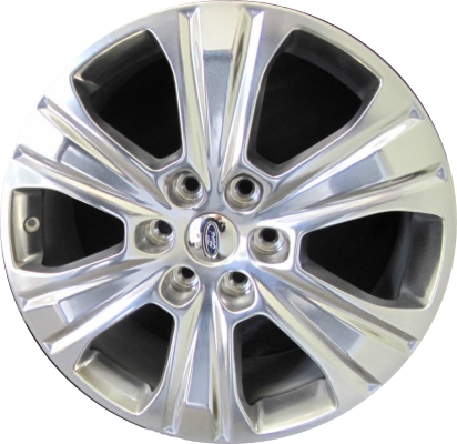 Ford Expedition 2015-2017 polished 20x8.5 aluminum wheels or rims. Hollander part number ALY3992, OEM part number FL1Z1007C.