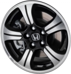 ALY64037U45 Honda Pilot Wheel/Rim Black Machined #SZA18075B