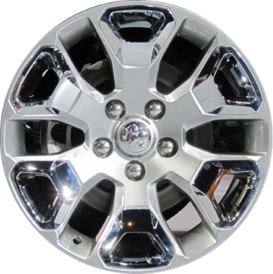 Dodge Ram 1500 2015-2018, Ram 1500 Classic 2019 powder coat silver or polished 20x9 aluminum wheels or rims. Hollander part number 2560U/2629, OEM part number Not Yet Known.