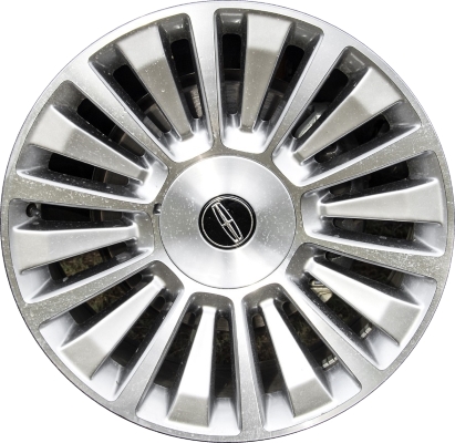 Lincoln Navigator 2015-2017 silver machined 22x9.5 aluminum wheels or rims. Hollander part number ALY10026U77.LS1, OEM part number FL7Z1007D.