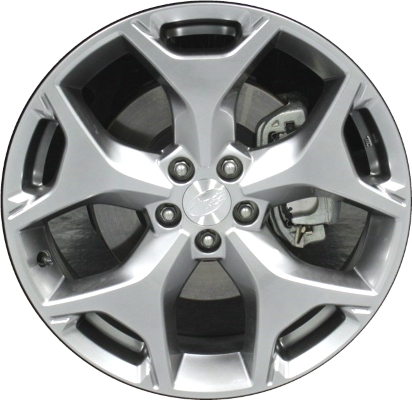 Subaru Forester 2014-2018 powder coat hyper silver 18x7 aluminum wheels or rims. Hollander part number ALY68815U78, OEM part number 28111SG070, 28111SG170.