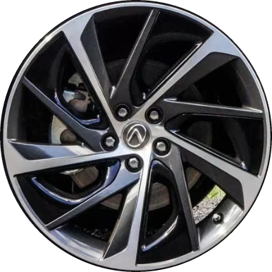 Lexus RX350 2016-2019, RX450h 2016-2019 charcoal machined 20x8 aluminum wheels or rims. Hollander part number 74337, OEM part number 42611-0E420, 42611-0E430, 42611-48890.