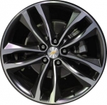 ALY5857U46.PB01 Chevrolet Malibu Wheel/Rim Black Machined #23506528