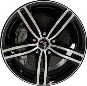 ALY5726U45/5729 Chevrolet Corvette Wheel Black Machined #22959762