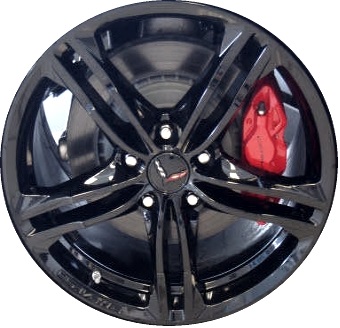 ALY5730U46/5733 Chevrolet Corvette Wheel Black Painted #22959757