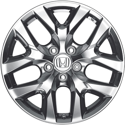 Honda Pilot 2016-2022, Ridgeline 2017-2020 chrome 18x8 aluminum wheels or rims. Hollander part number 64089, OEM part number 08W18-TG7-100, 08W18-TG7-101.