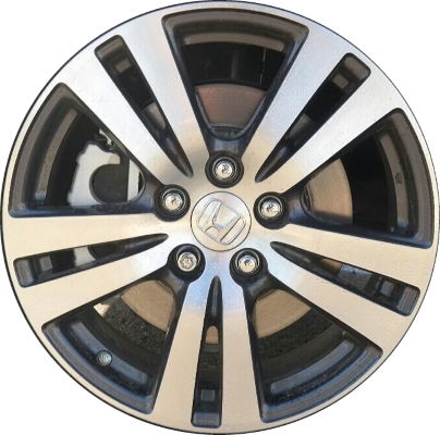 Honda Pilot 2016-2018, Ridgeline 2017-2019 charcoal machined 18x8 aluminum wheels or rims. Hollander part number 64088U30, OEM part number 42700TG7A41.