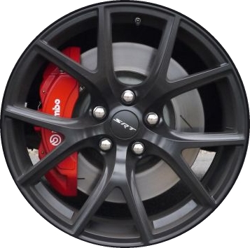 Jeep Grand Cherokee 2016-2021 powder coat black 20x10 aluminum wheels or rims. Hollander part number ALY9173U45, OEM part number 6VC21RXFAA, 5XV75RXFAB.