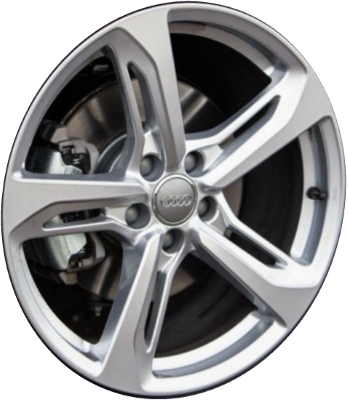 Audi TT 2016-2020 powder coat silver 19x9 aluminum wheels or rims. Hollander part number ALY58996, OEM part number 8S0601025N.