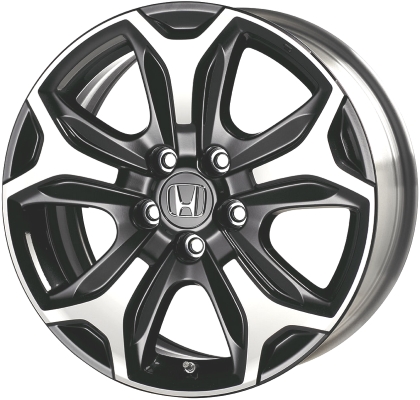 Honda Pilot 2017-2022, Ridgeline 2017-2020 dark charcoal machined 18x8 aluminum wheels or rims. Hollander part number 64103, OEM part number 08W18-T6Z-100.