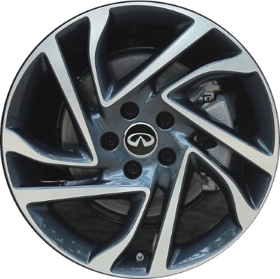 Infiniti QX30 2017-2019 charcoal machined 18x7 aluminum wheels or rims. Hollander part number ALY73797, OEM part number D03005DA9A.