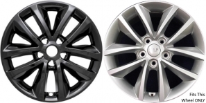 IMP-399BLK/7466GB KIA Sorento Black Wheel Skins (Hubcaps/Wheelcovers) 17 Inch Set