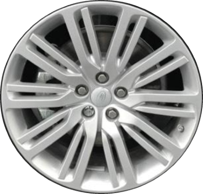 Land Rover Discovery 2017-2020 powder coat silver or black 21x9.5 aluminum wheels or rims. Hollander part number ALY72292U, OEM part number LR081584, LR081585.