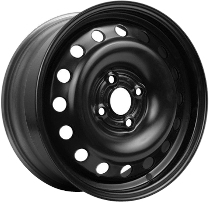 Mitsubishi Mirage G4-2017-2024 powder coat black 14x5 steel wheels or rims. Hollander part number 65852, OEM part number 4250C506.