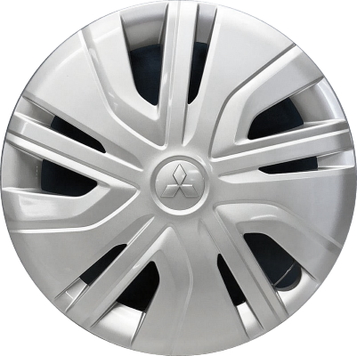 Mitsubishi Mirage 2017-2024, Mitsubishi Mirage G4 2017-2023, Plastic 10 Slot, Single Hubcap or Wheel Cover For 14 Inch Steel Wheels. Hollander Part Number 57583.