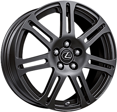 Lexus RC F 2017-2020 powder coat charcoal 19x9 aluminum wheels or rims. Hollander part number ALY74352, OEM part number 4261124860.