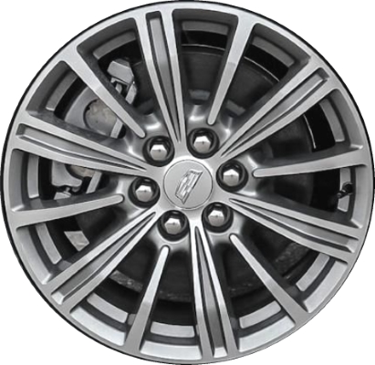 Cadillac XT5 2017-2019 grey machined 18x8 aluminum wheels or rims. Hollander part number ALY4798, OEM part number 22996318.