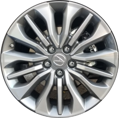 Acura RLX 2018-2020 grey machined 19x8 aluminum wheels or rims. Hollander part number ALY71849, OEM part number 42800TY2A72.