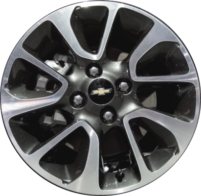 Chevrolet Spark 2018-2022 charcoal machined 15x6 aluminum wheels or rims. Hollander part number ALY5859, OEM part number 95392967.
