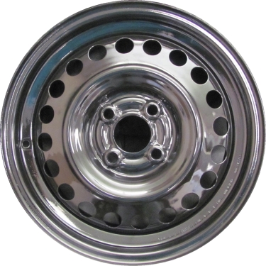 Hyundai Accent 2018-2022, Rio 2018-2023 powder coat black 15x5.5 steel wheels or rims. Hollander part number 70923/74537, OEM part number 52910H9100, 52910H9260.