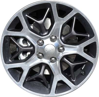 Jeep Grand Cherokee 2018-2021, Grand Cherokee WK 2022 charcoal polished 20x8 aluminum wheels or rims. Hollander part number 9181, OEM part number 6EZ051STAB.