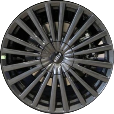 Lincoln MKZ 2017-2018 powder coat silver 19x8 aluminum wheels or rims. Hollander part number ALY10131U35, OEM part number HP5Z-1007-H.