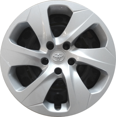 Toyota RAV4 2019-2025, Plastic 6 Spoke, Single Hubcap or Wheel Cover For 17 Inch Steel Wheels. Hollander Part Number H61186.