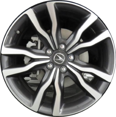 Acura MDX 2019-2020 grey machined 20x8.5 aluminum wheels or rims. Hollander part number ALY71865, OEM part number 42800-TYR-A30.