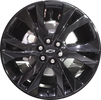 Chevrolet Blazer 2019-2022 powder coat black 21x8.5 aluminum wheels or rims. Hollander part number ALY5938U45, OEM part number 84534723.